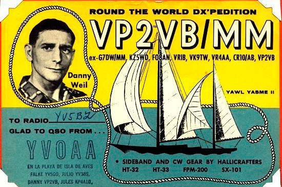 QSL YV0-AA 1958