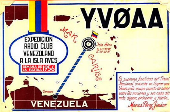 QSL YV0-AA 1956